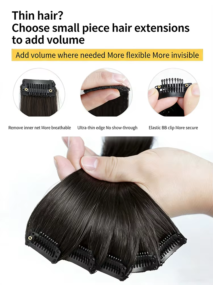 Extensions de cheveux à clipser de 60 cm