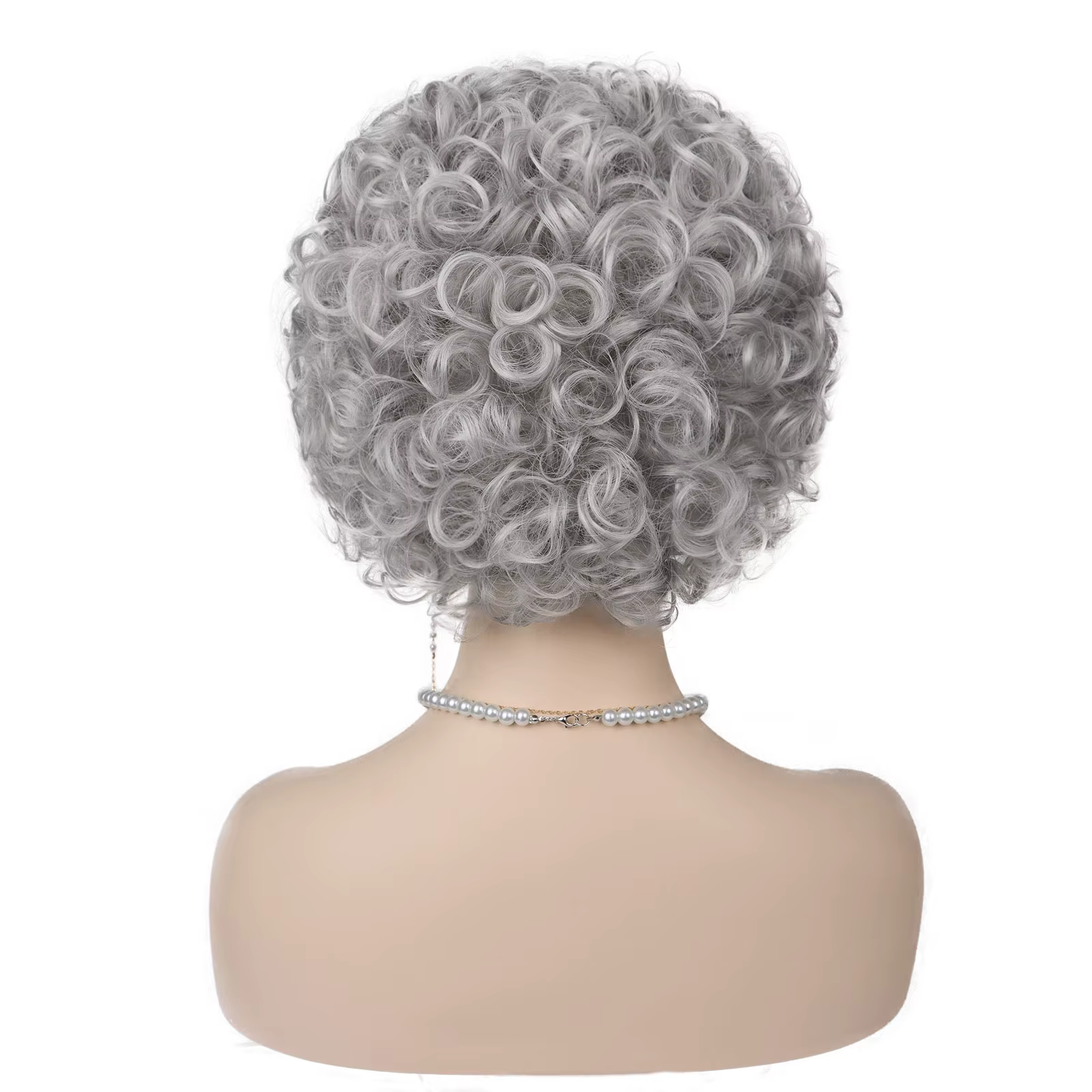 JOPearl-Perruque Cosplay Synthétique Grise pour Femme