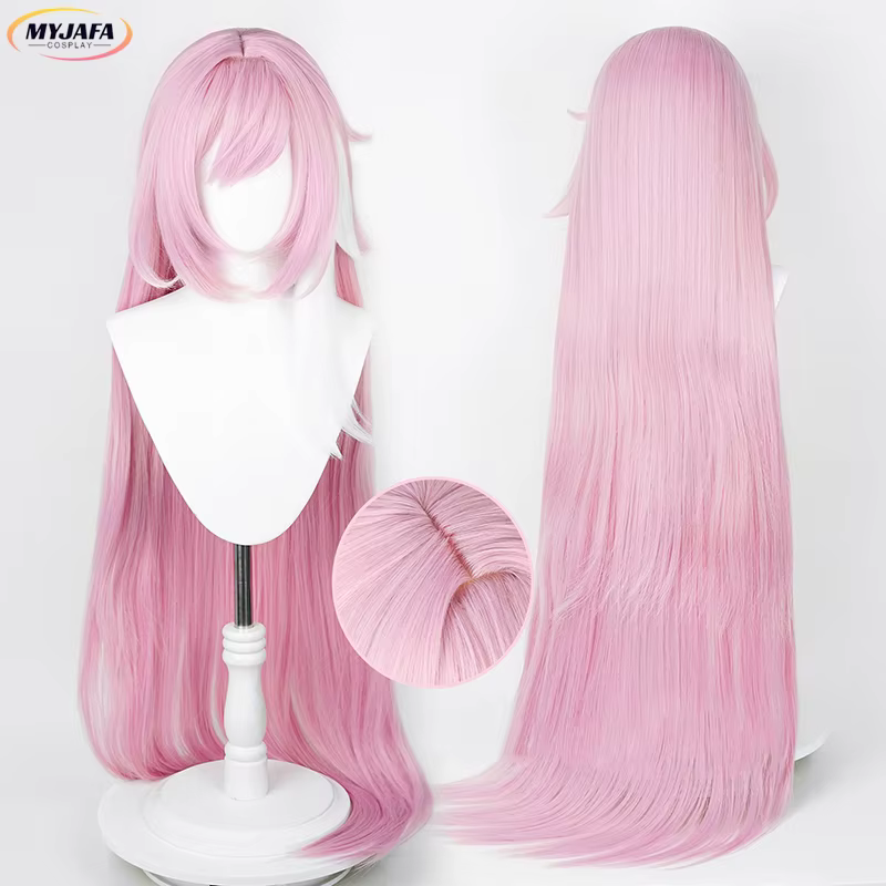 Perruque Cosplay Anime Impact 3 Elysia avec Frange