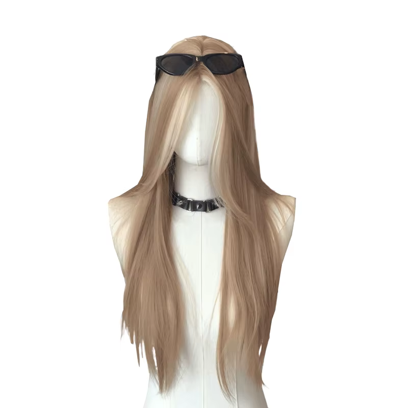Perruque Lace Front Wig synthétique lisse de 24 pouces