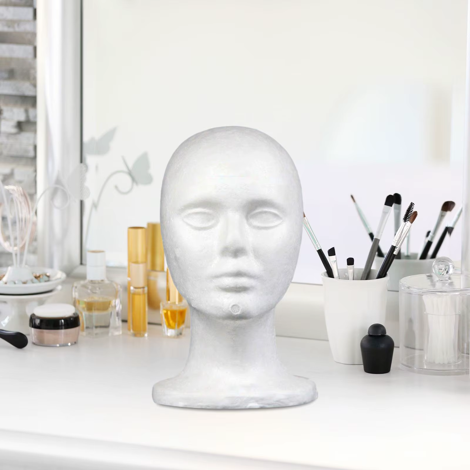 Tête de Mannequin en Mousse Polyvalente pour Perruque