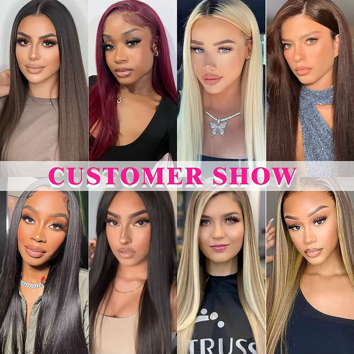 Extensions de cheveux à clipser pour femmes