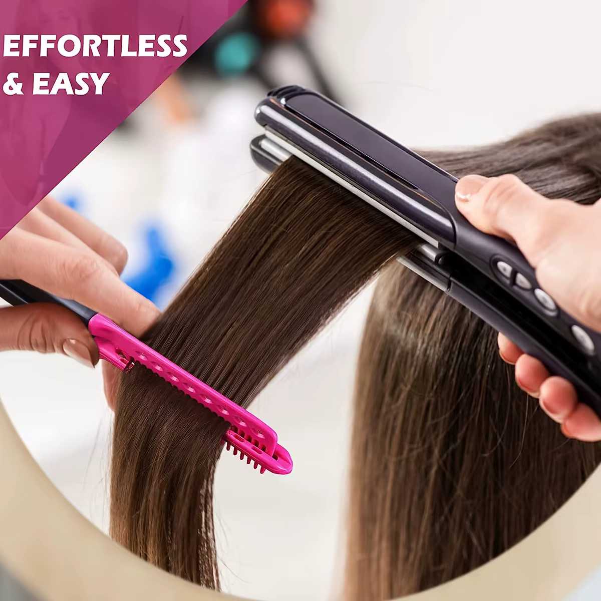 Peigne à cheveux droit en forme de V