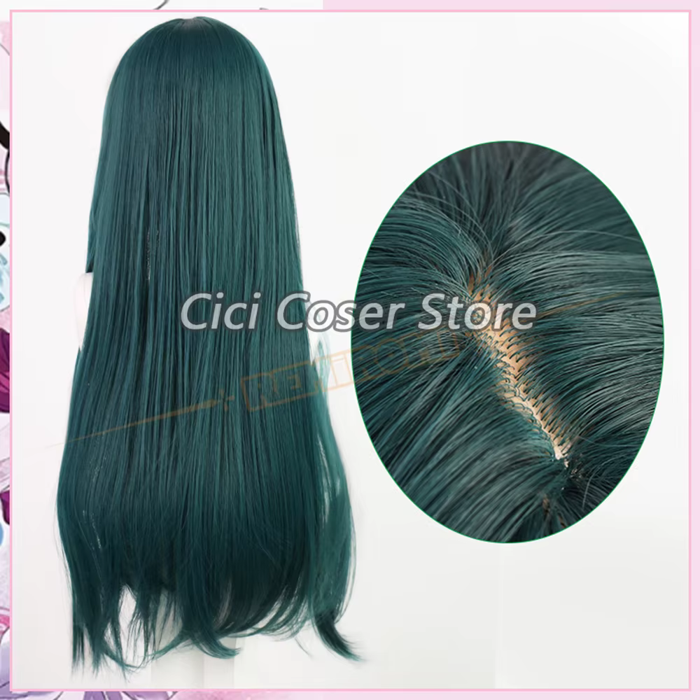 Perruque de Cosplay Maomao The Apothecary Diaries, cheveux longs verts, boucles d'oreilles Mao Mao, épingles à cheveux, couvre-chef pour femme, accessoires de fête d'halloween