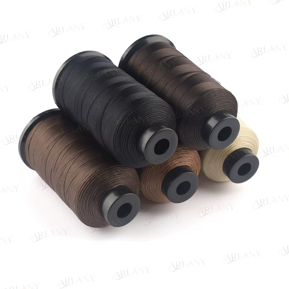 Fil de Tissage en Nylon Collé pour Extensions de Cheveux