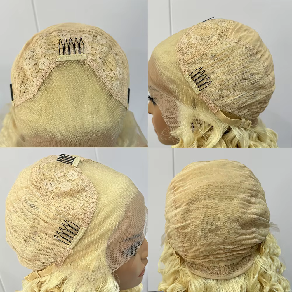 RONGDUOYI – perruque Lace Front Wig synthétique Orange