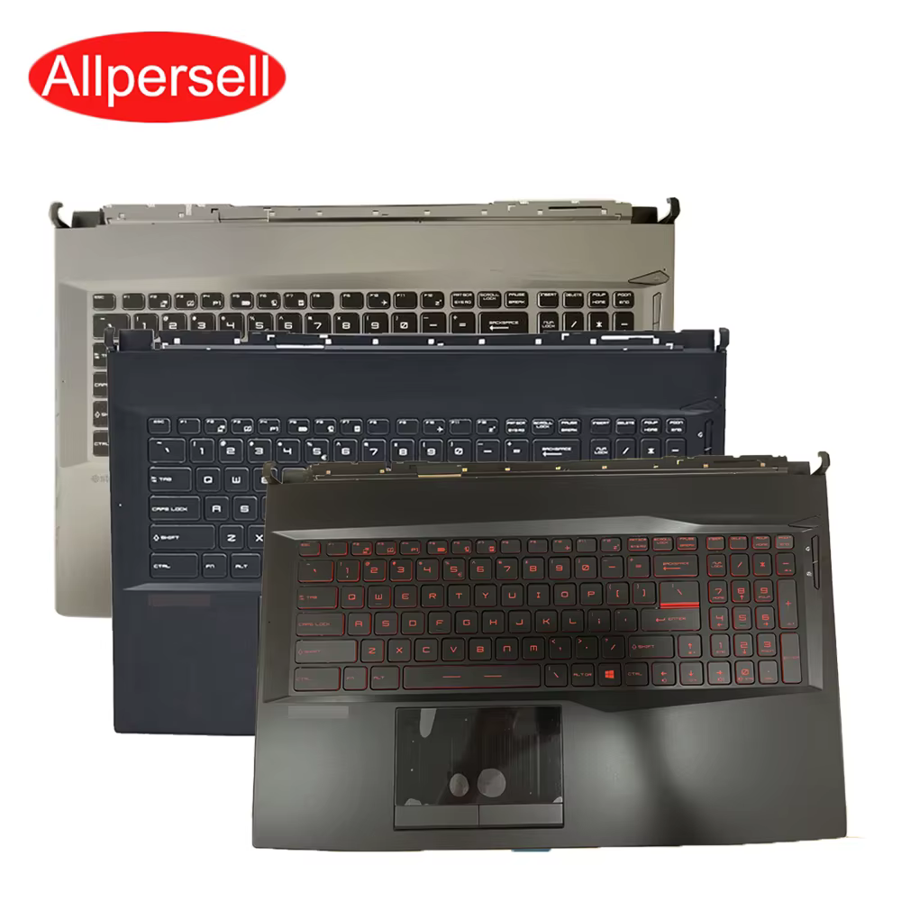 Coque de clavier pour ordinateur portable MSI GL75 GP75 MS-17E1 17E2 17E5 17E7, repose-paume, coque supérieure, clavier rétro-éclairé