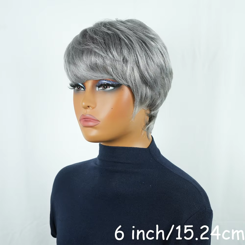 Perruque pour homme, coupe pixie