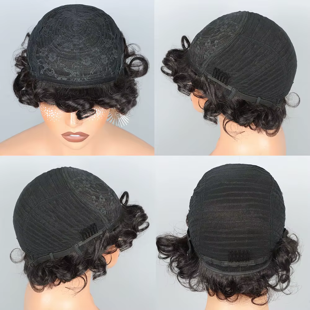 Perruque courte coupe pixie