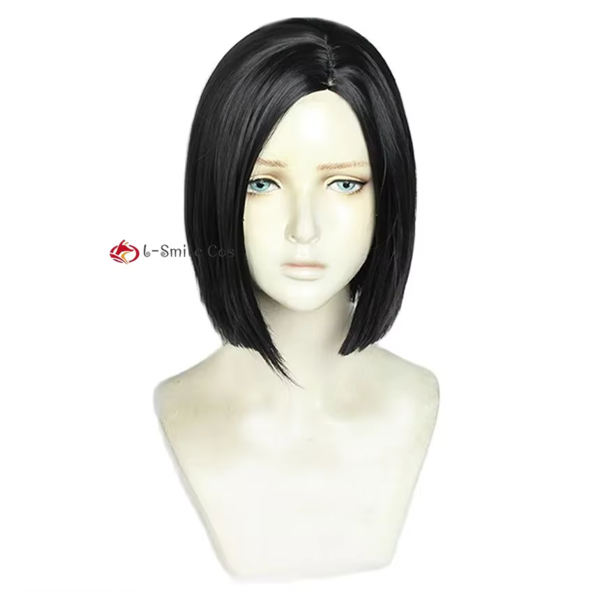 Jeu Viper Cosplay perruque courte droite noir