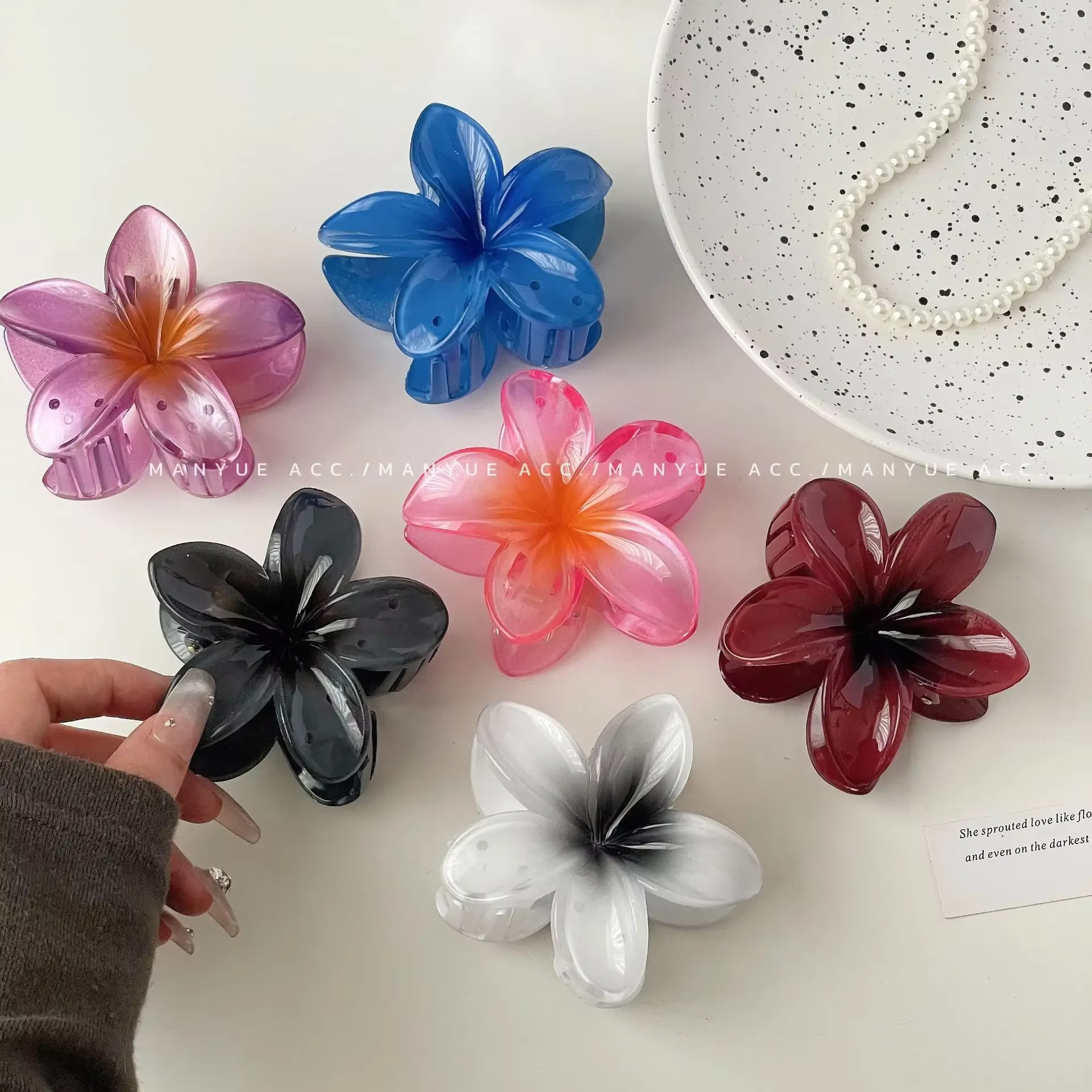 Pinces à cheveux hawaïennes dégradées