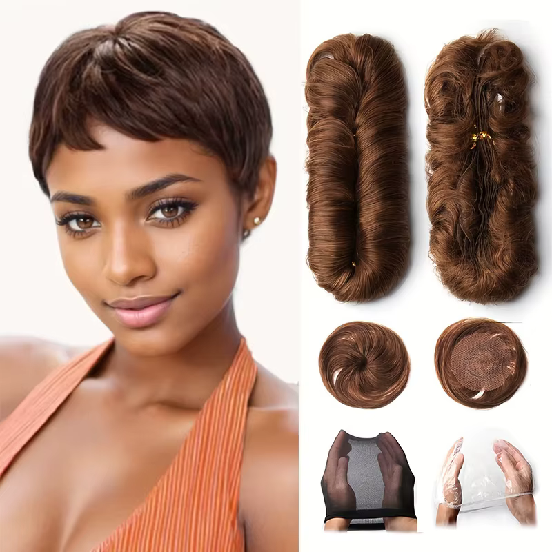 Tissage en lot brésilien naturel bouclé ombré avec Closure