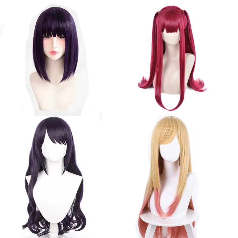 Perruque de cosplay synthétique Kuroe Shizuku Rizu Kyun Devil Shinju Gojo Wakana