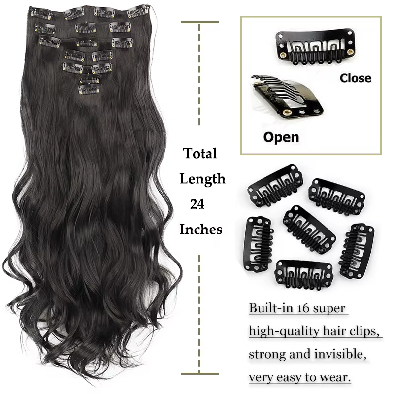 Extensions de Cheveux Longs Lisses pour Femme