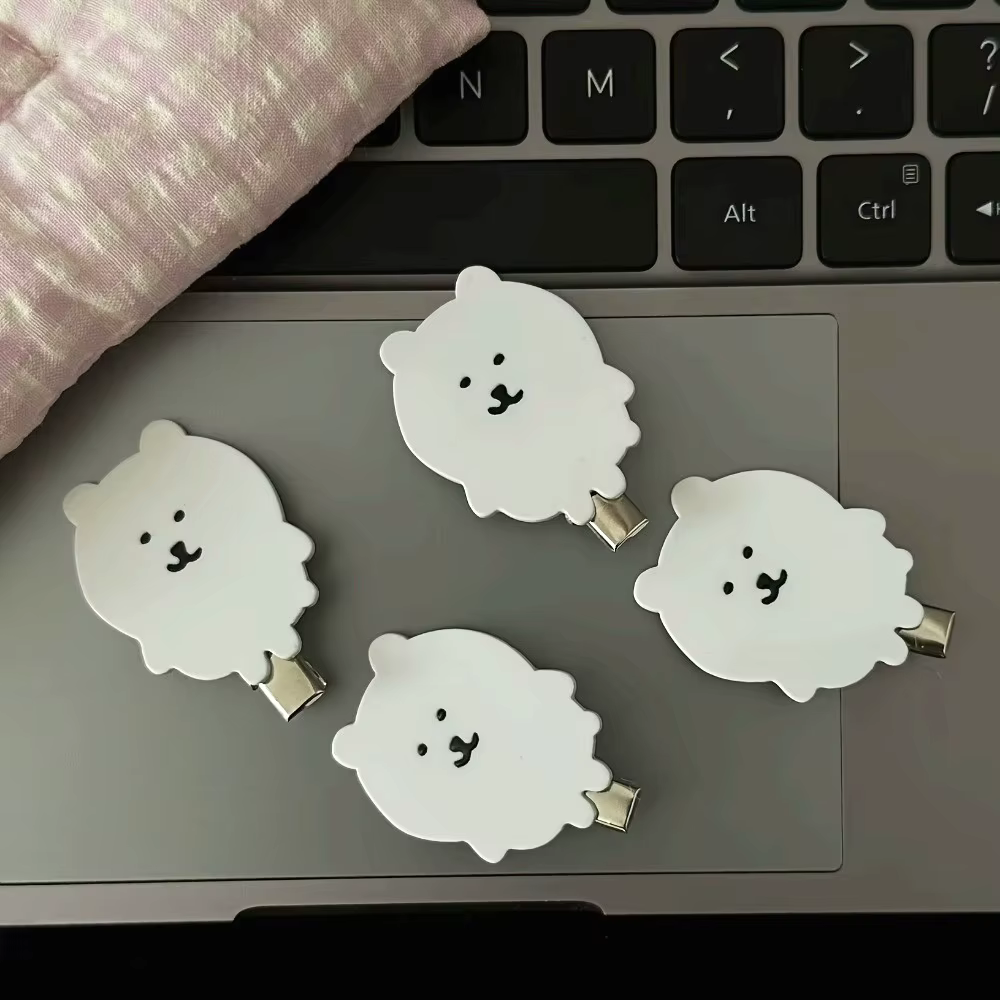 Pinces à cheveux ours en acrylique