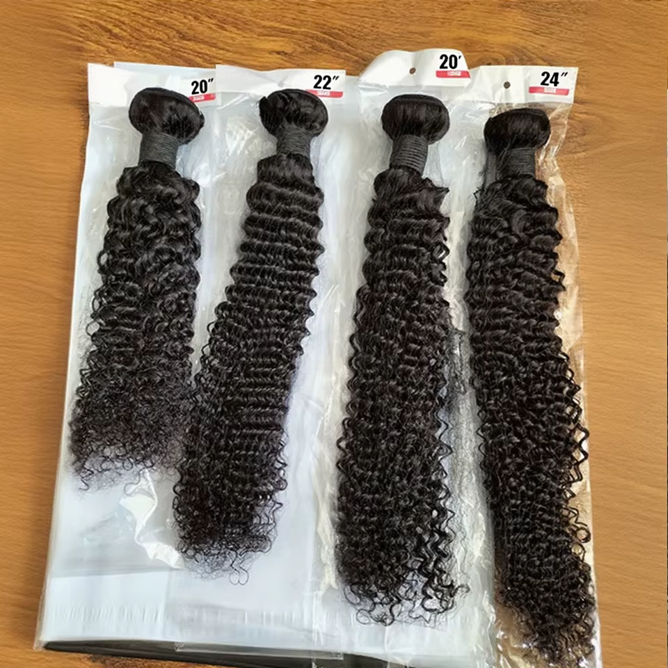 Cheveux mongols bouclés crépus de 8 à 30 pouces