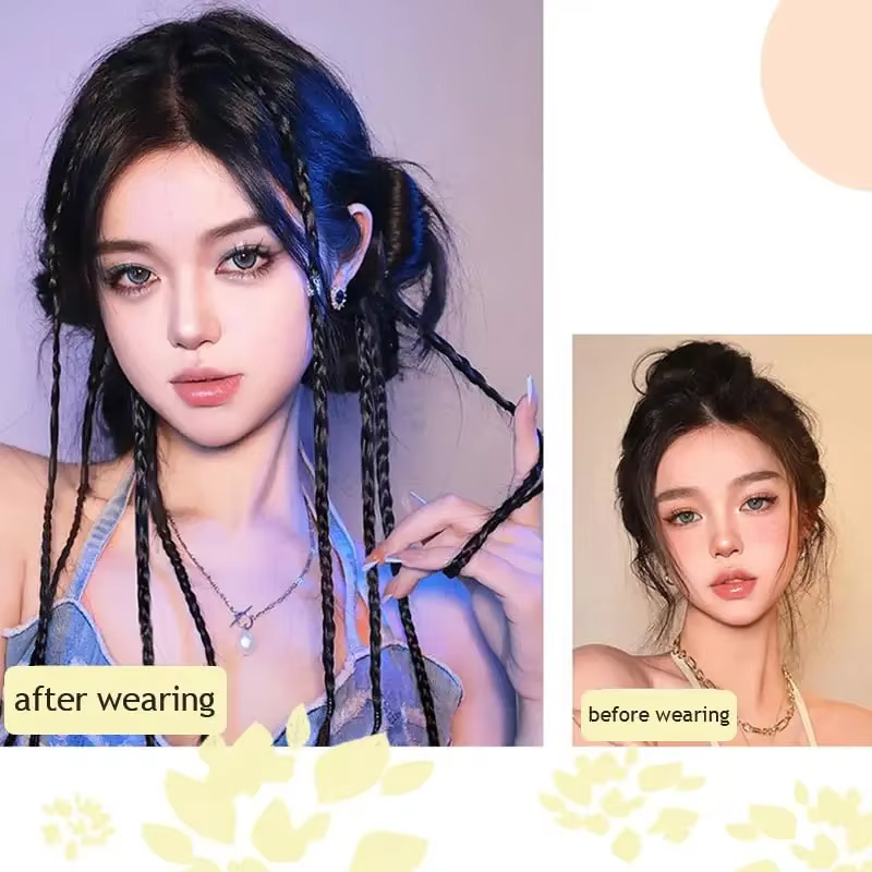 Extensions de Cheveux Raides et Ronds pour Femme