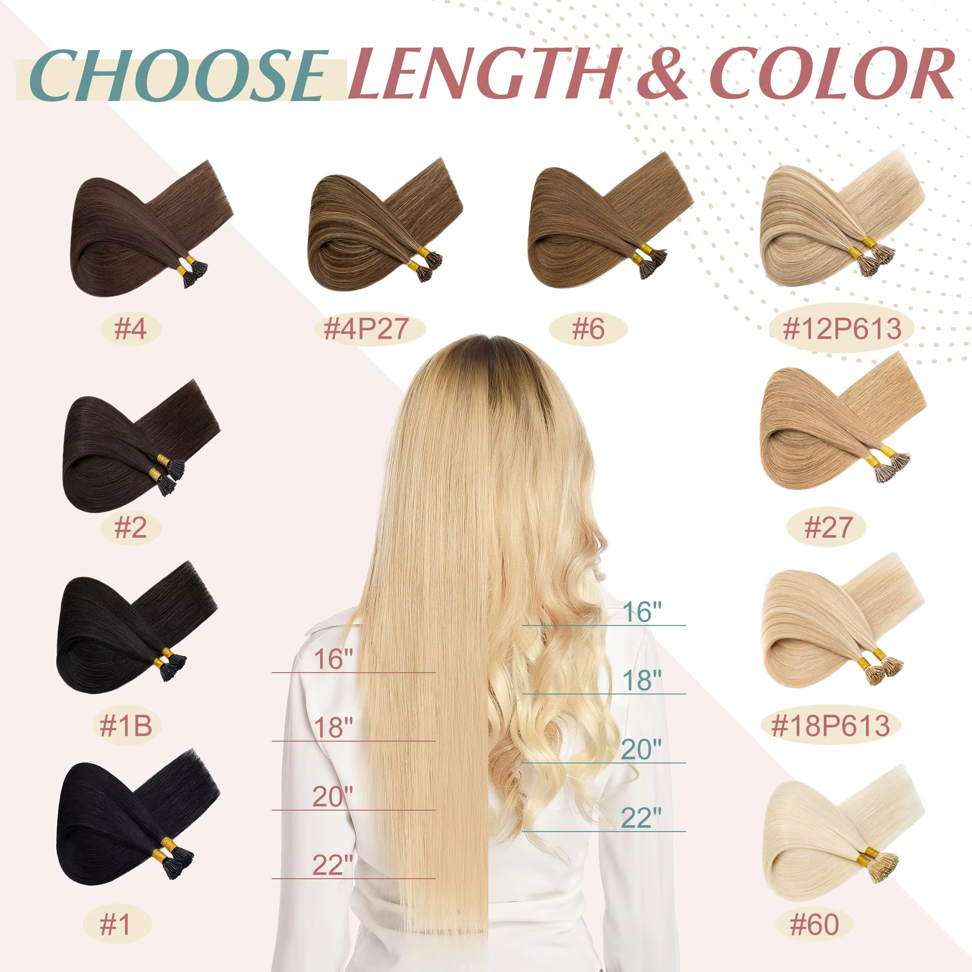 Extensions de cheveux Nano Ring 100% cheveux humains