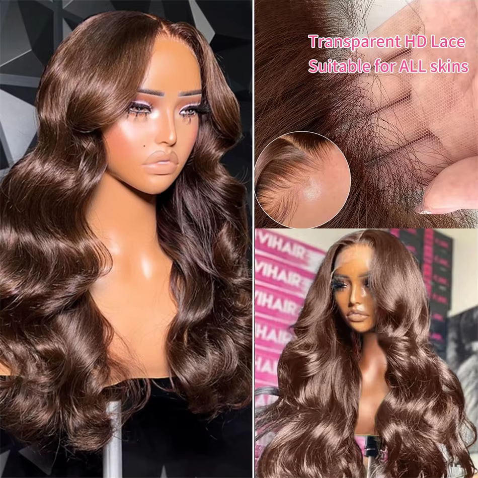 Perruque Lace Front Wig Body Wave naturelle