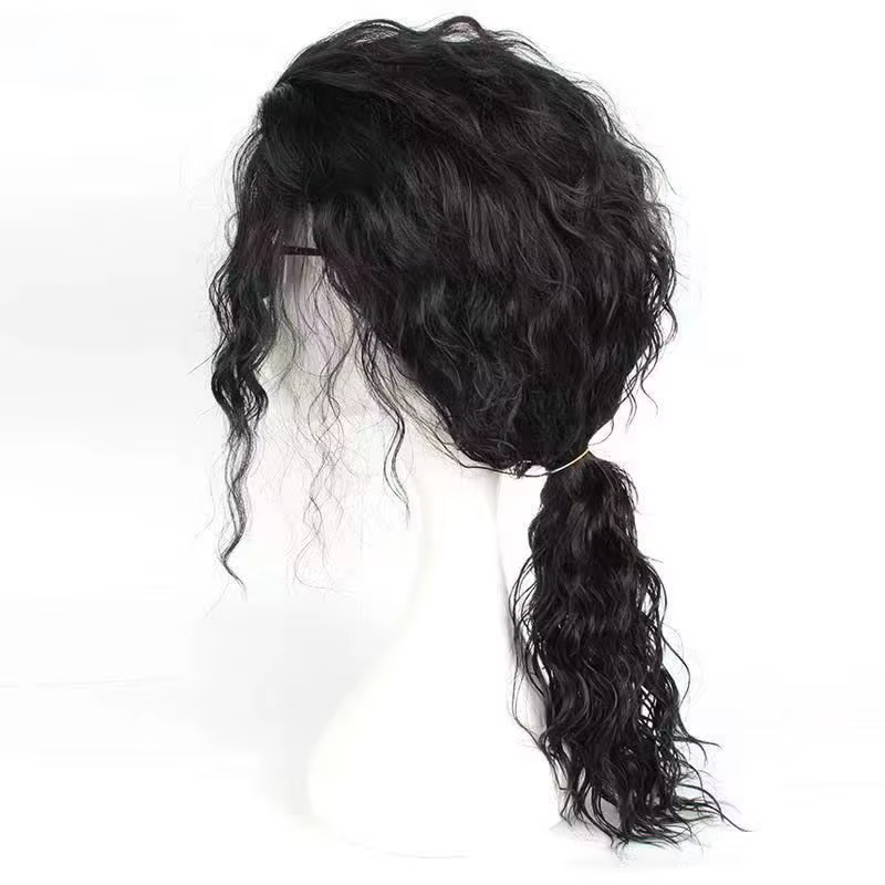 Perruque de cosplay Michael Jackson, tenue vintage des années 80, lunettes, micro, accessoires de scène pour fête d'Halloween, unisexe