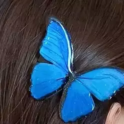Pinces à cheveux papillon bleu Vintage pour femmes et filles
