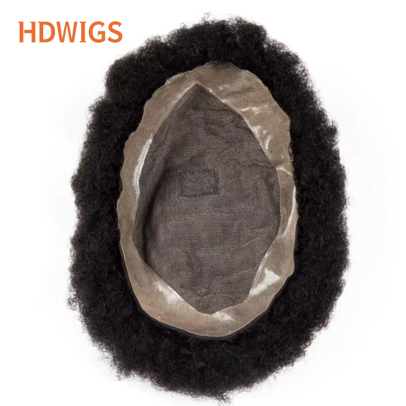 Prothèse capillaire pour homme Afro Toupee