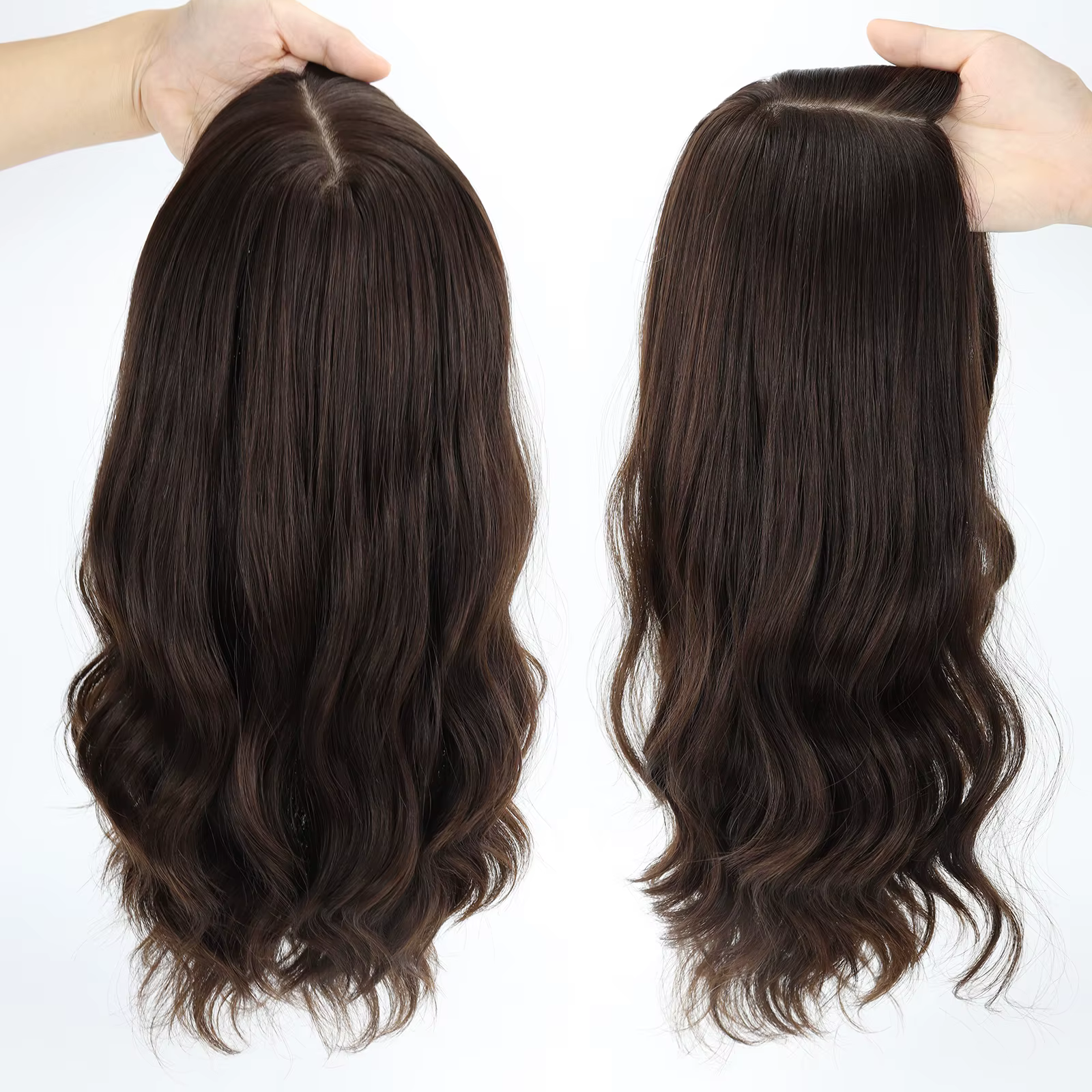 Perruque de cheveux humains ondulés naturels pour femmes