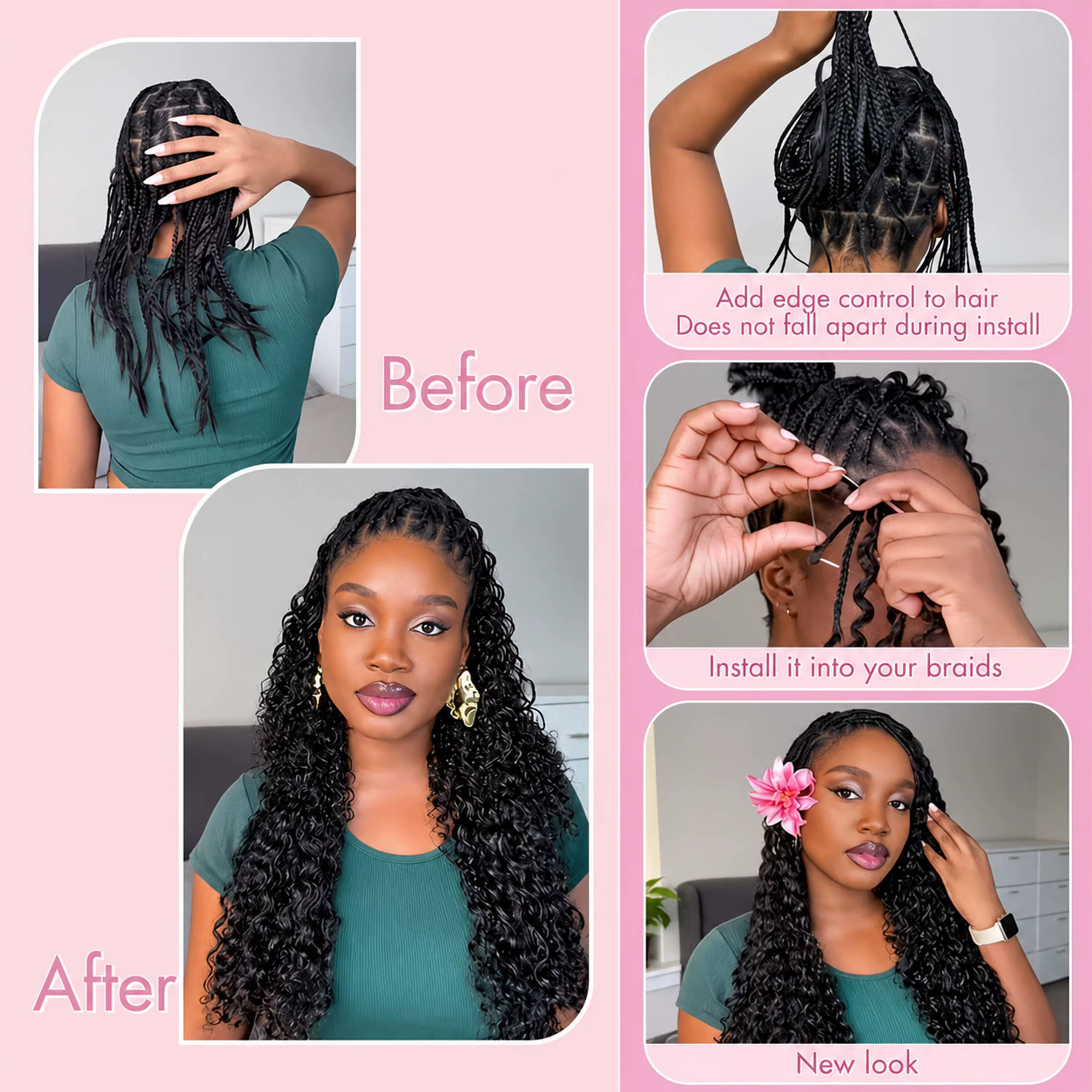 Extensions de cheveux en plumes africaines pour femmes, tresses bouclées birmanes au crochet, boucles en spirale, fibres synthétiques tressées lâches