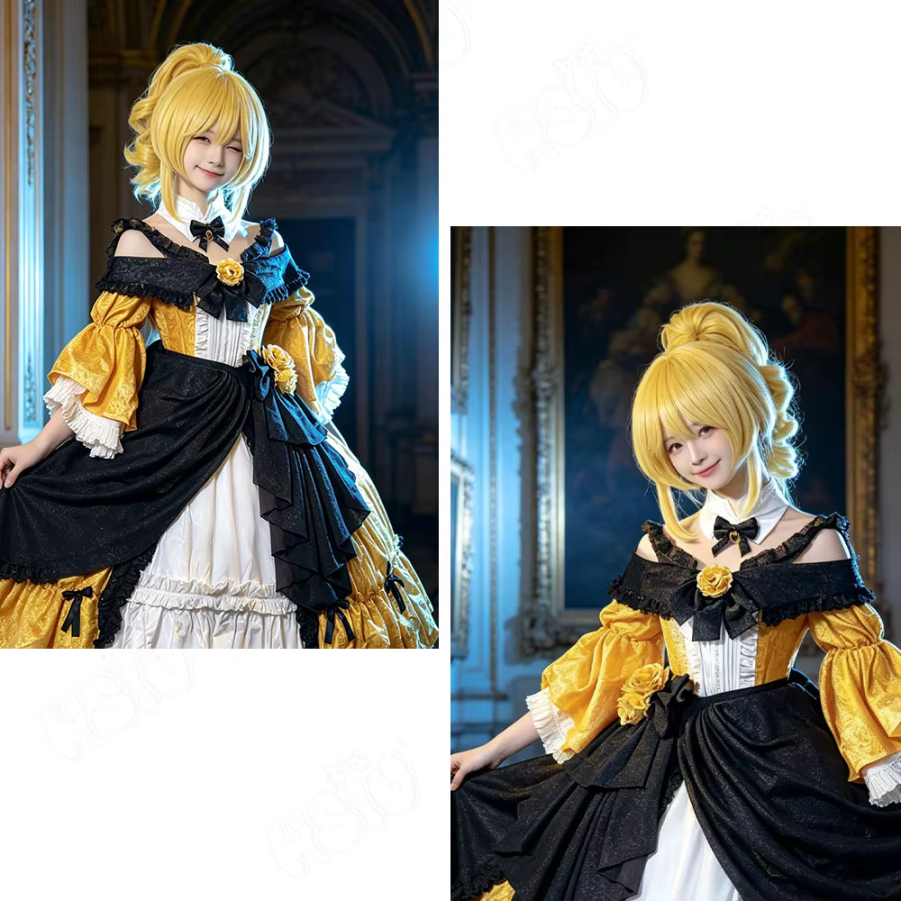 Perruque de Cosplay Riliane Lucifen HSIU