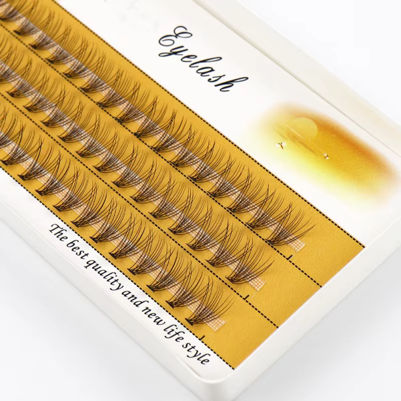 1 boîte/60 paquets de cils de vison naturel 3D russe extension
