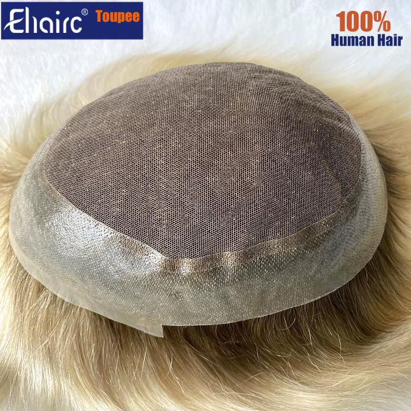 Perruque de prothèse capillaire pour homme