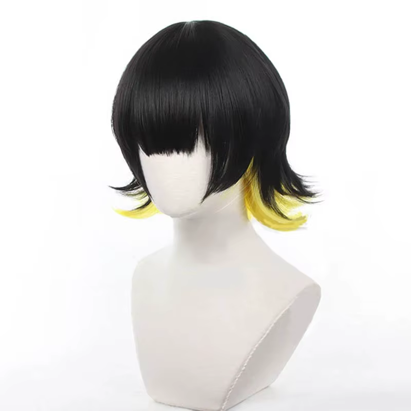 Bachira Meguru Cosplay perruque hommes résistant à la chaleur