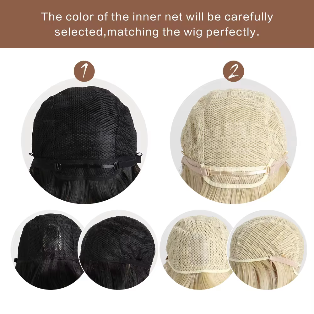 Perruque synthétique longue et bouclée blonde pour Halloween
