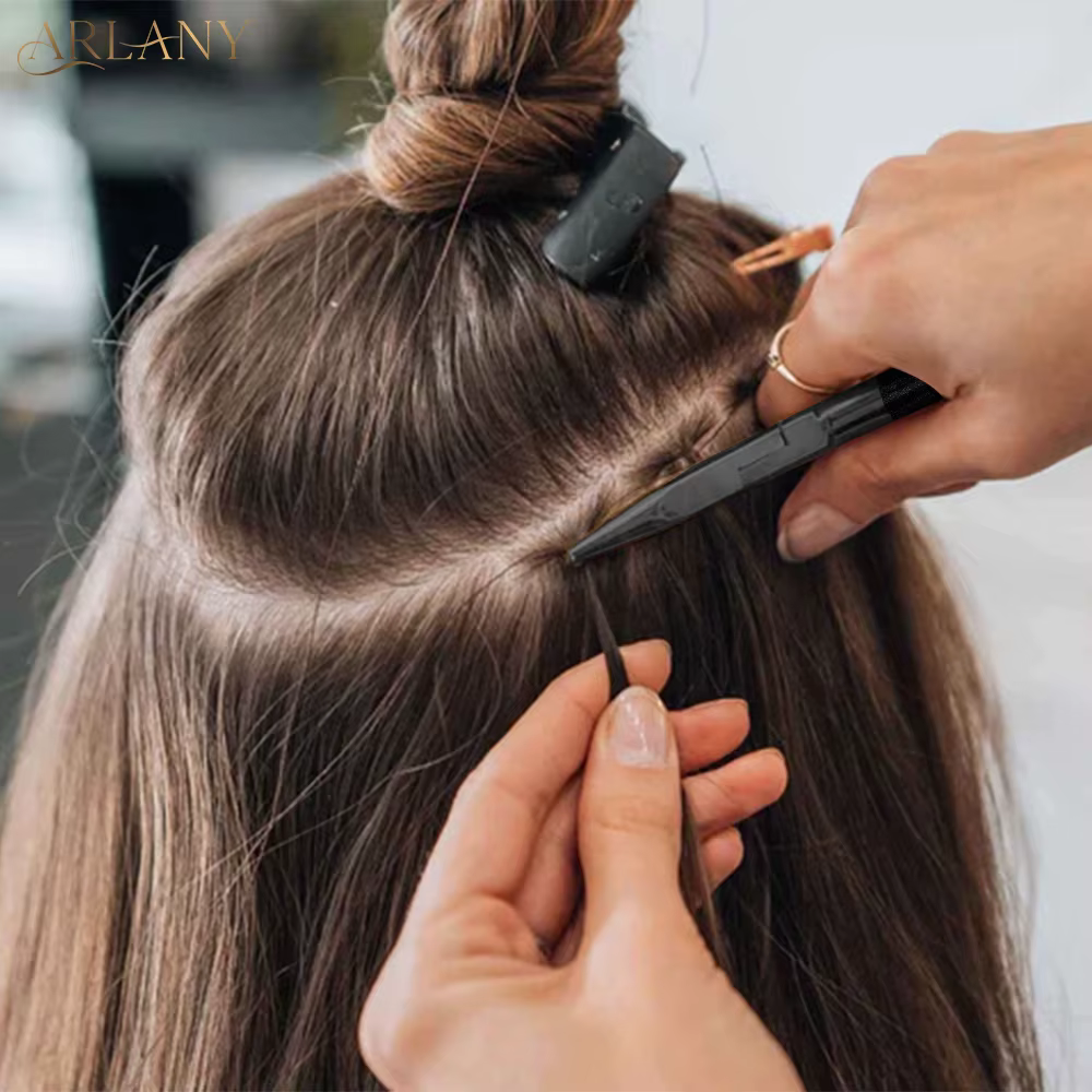 ARLANY pince d'extension de cheveux avec 3 trous microliens perles