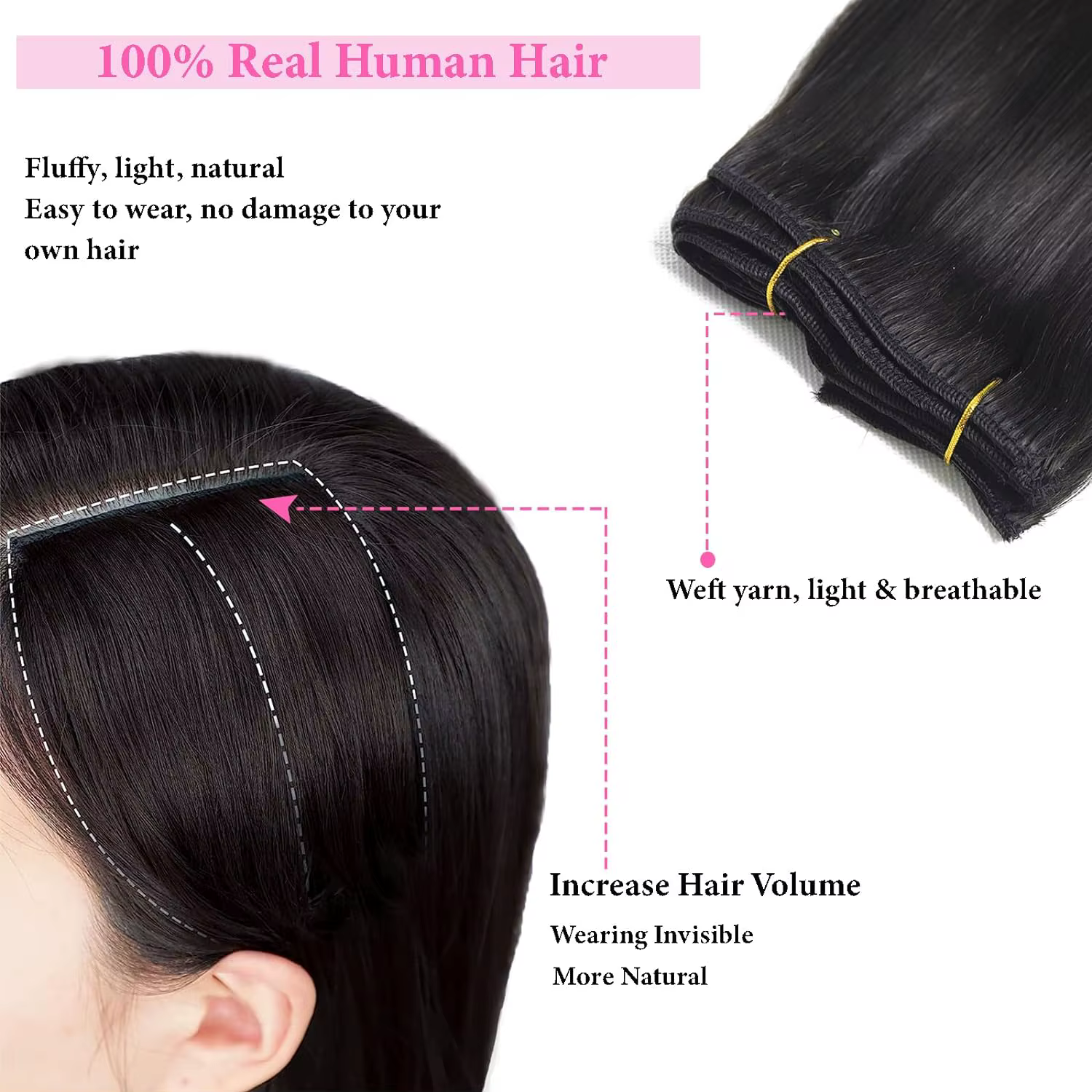 Clip dans les Extensions de cheveux
