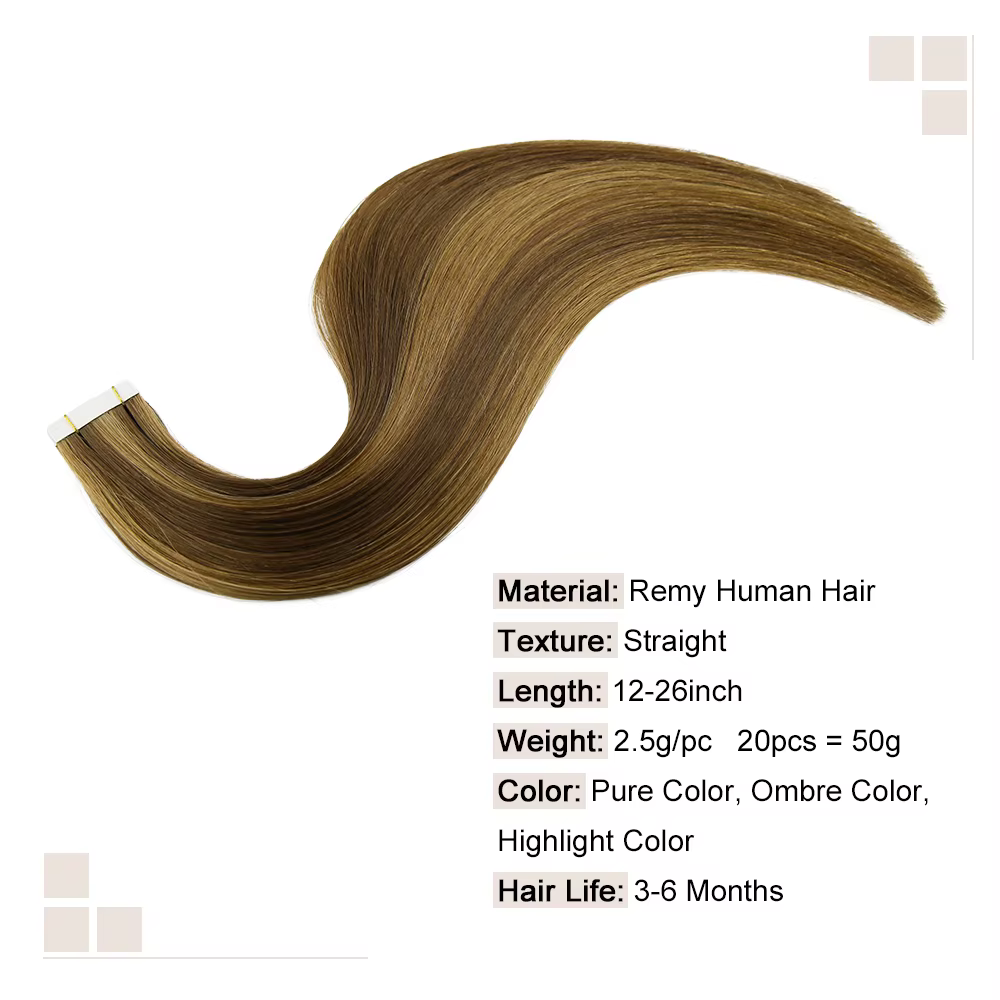 Bande dans l'extension de cheveux