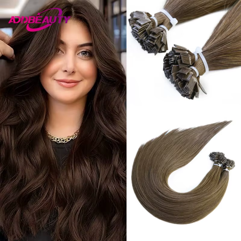 Extension de cheveux à pointe plate