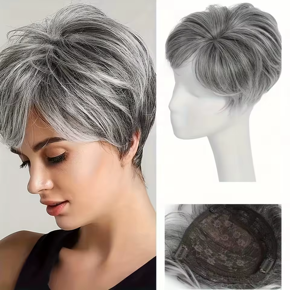 Extensions capillaires synthétiques courtes pour femmes