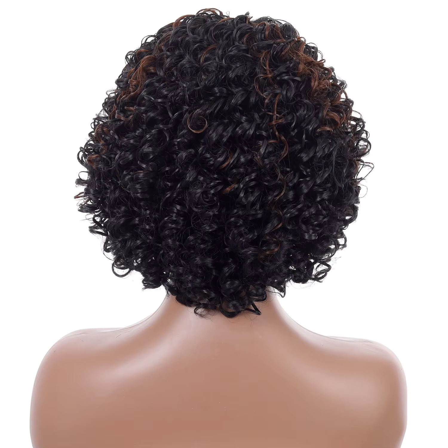 Perruque Afro bouclée d'apparence naturelle pour femmes