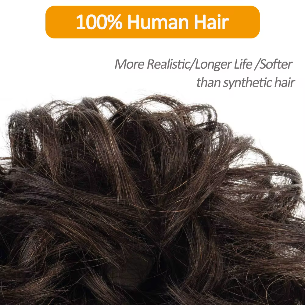 100% cheveux humains Chignon queue de cheval Extensions