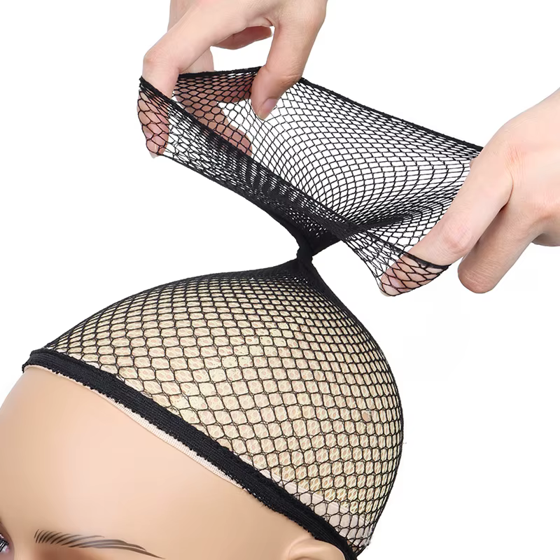 Filets à cheveux bonne qualité maille tissage noir perruque filet