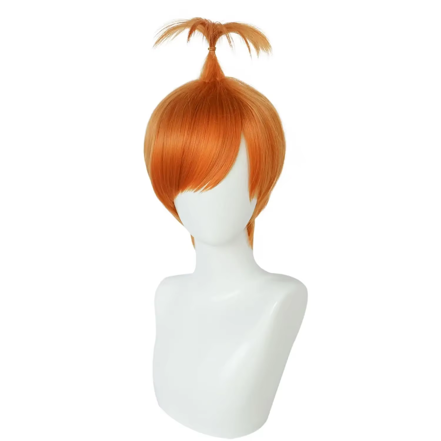 Perruque de Cosplay d'anxiété à l'intérieur, cheveux courts dorés lisses avec frange pour hommes, Anime Cos, parfait pour les fêtes d'halloween