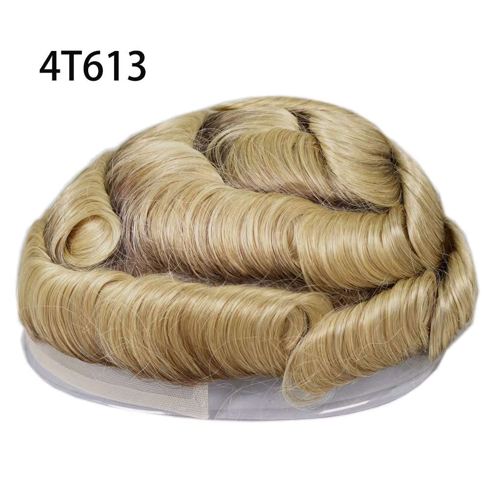 Prothèse capillaire pour homme avec nœuds