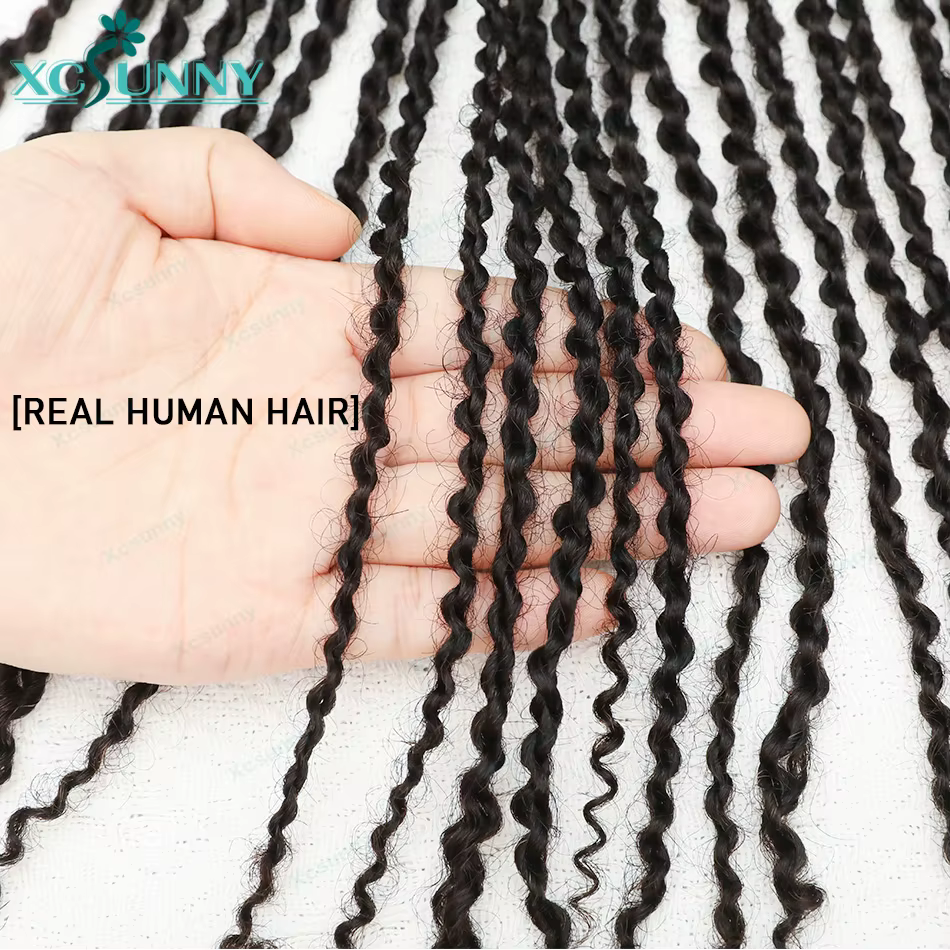 Mini torsion cheveux humains Crochet Extensions court