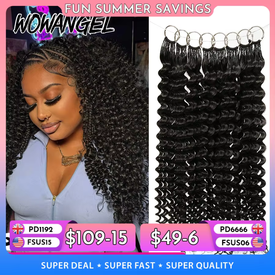 Extensions de cheveux humains au Crochet