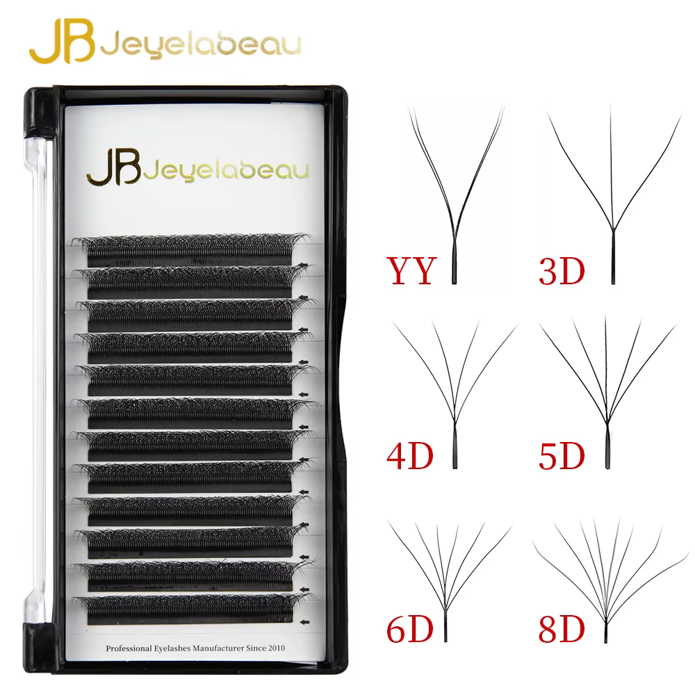 Extensions de cils en forme de W JB Jeyelabeau