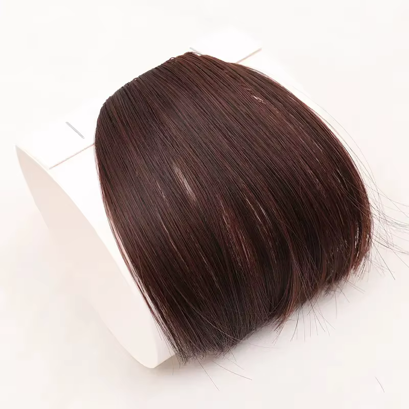 Frange de cheveux synthétique style air 3D