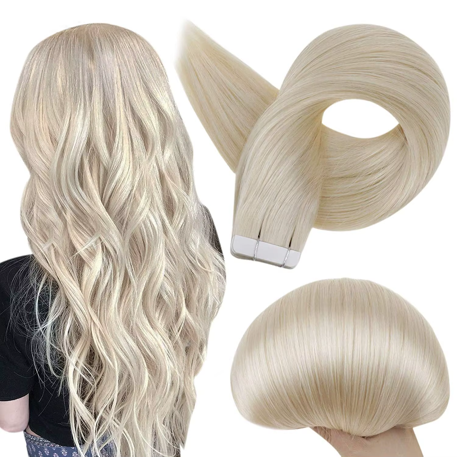 Extensions de cheveux 100% naturels Remy lisses