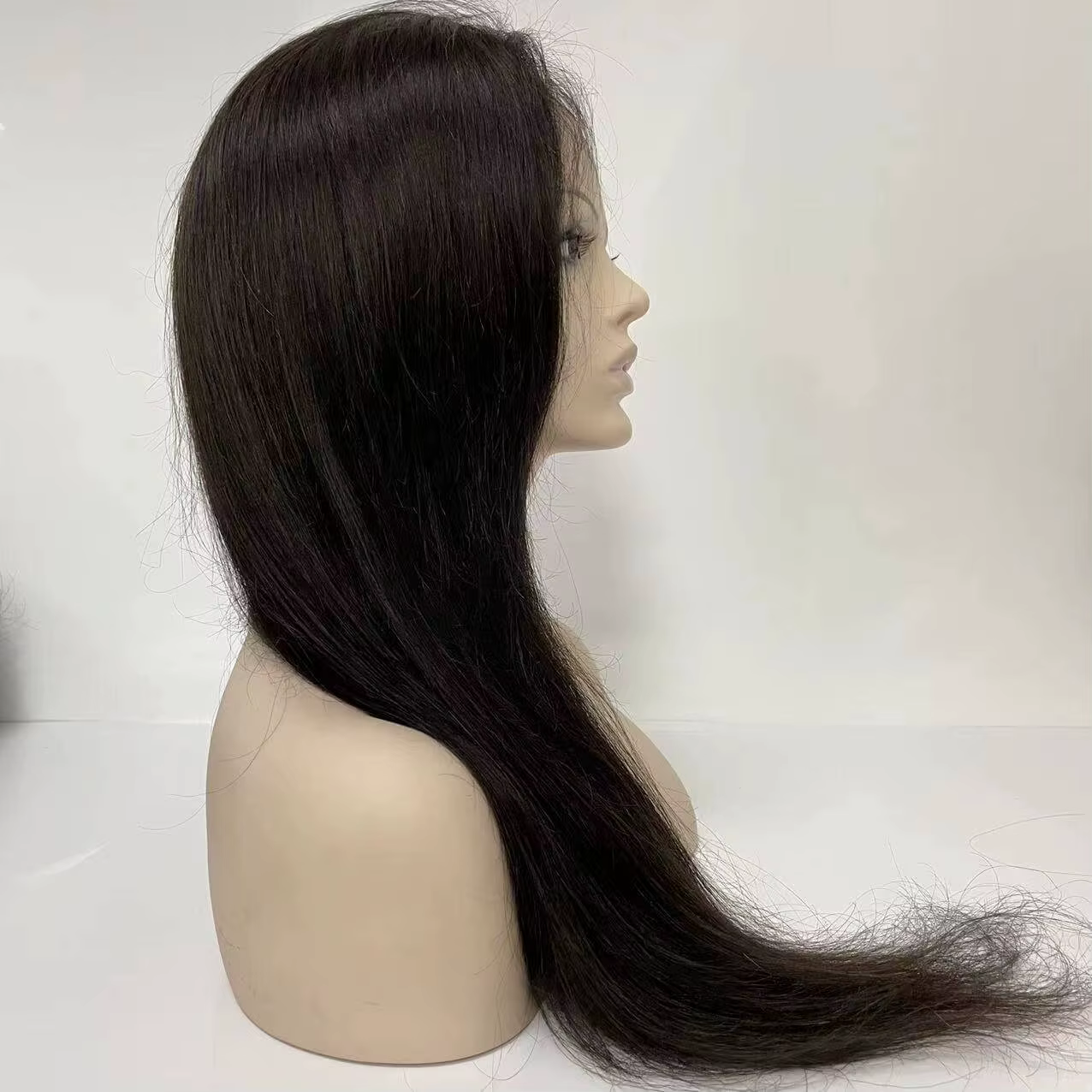 Perruques de cheveux humains à Base nouée en Pu pour femmes