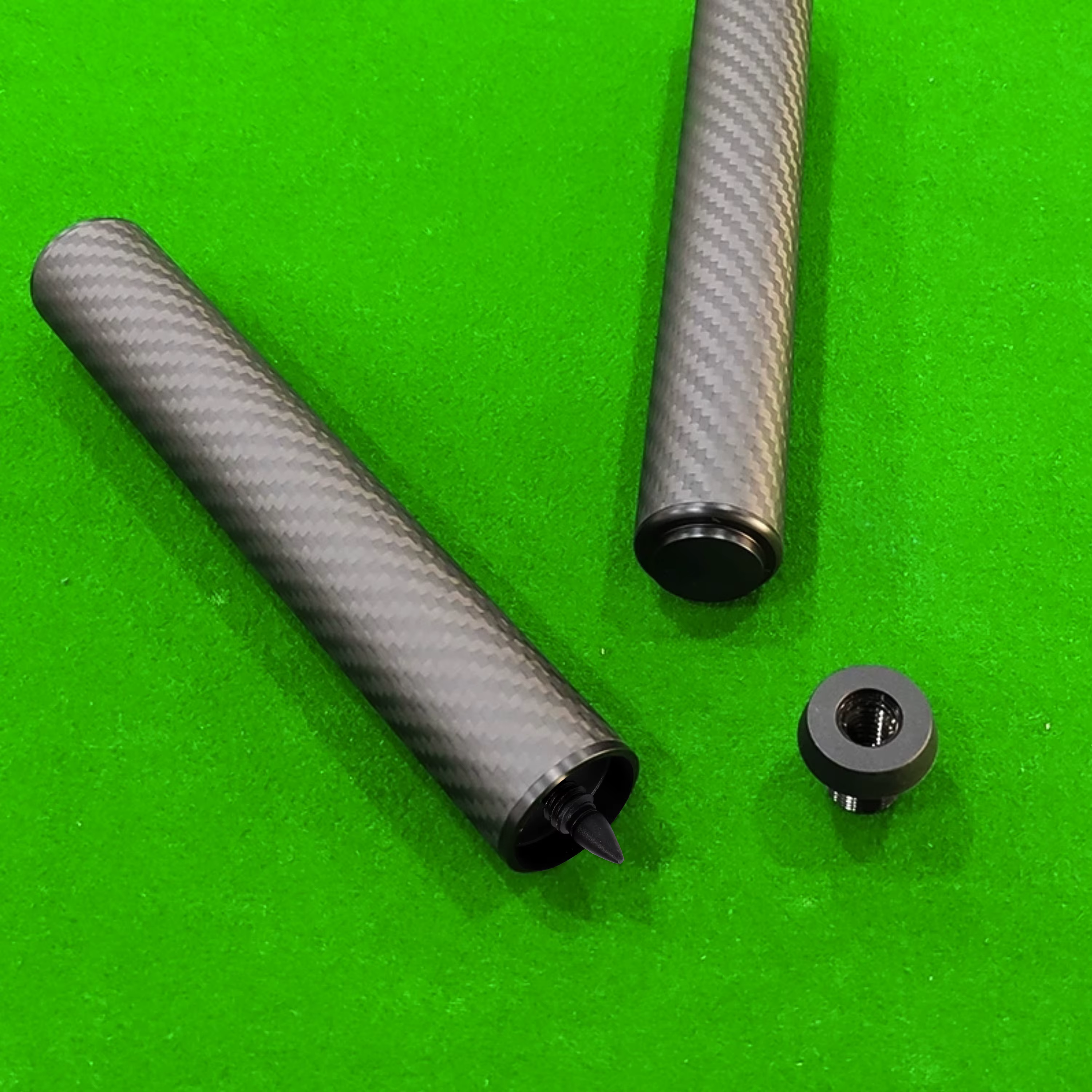 Queue de billard en fibre de carbone de 8 pouces, légère et haute performance, avec pare-chocs allongé pour Predator